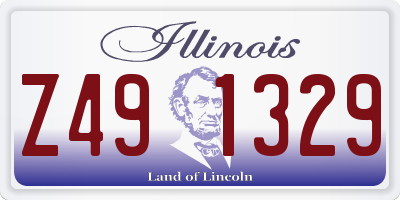IL license plate Z491329