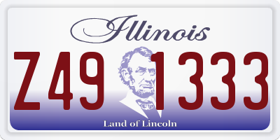IL license plate Z491333