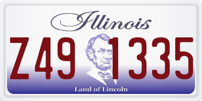 IL license plate Z491335