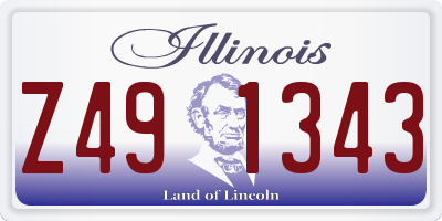 IL license plate Z491343