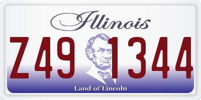 IL license plate Z491344