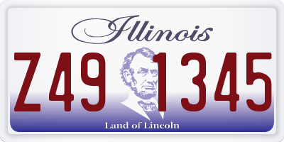 IL license plate Z491345
