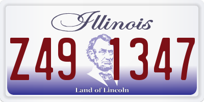 IL license plate Z491347