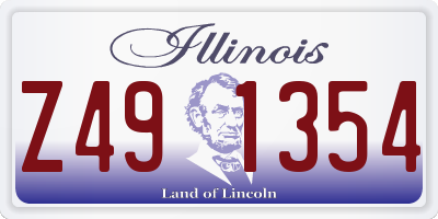 IL license plate Z491354