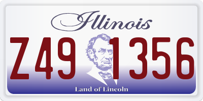 IL license plate Z491356