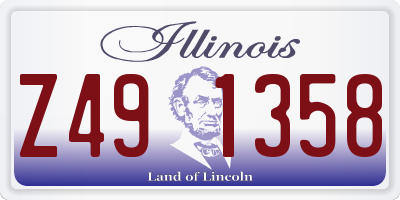 IL license plate Z491358