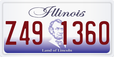 IL license plate Z491360