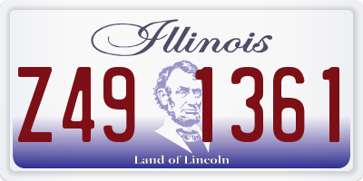 IL license plate Z491361