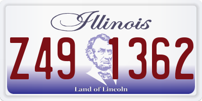 IL license plate Z491362