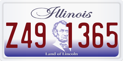 IL license plate Z491365