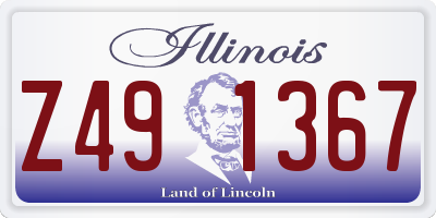 IL license plate Z491367
