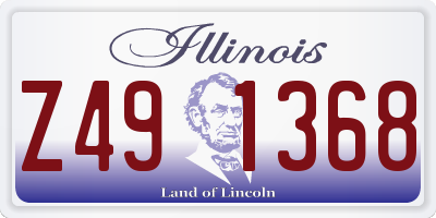 IL license plate Z491368