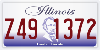 IL license plate Z491372