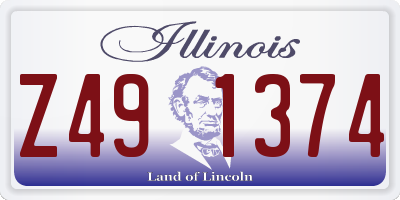 IL license plate Z491374