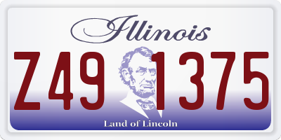 IL license plate Z491375