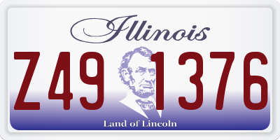 IL license plate Z491376
