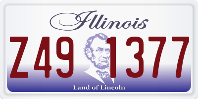 IL license plate Z491377