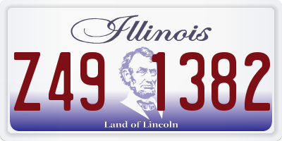 IL license plate Z491382