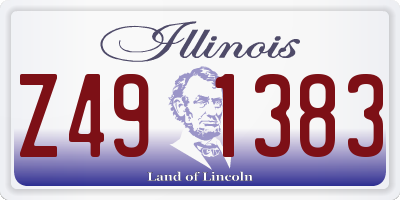 IL license plate Z491383