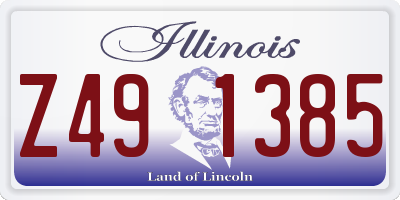IL license plate Z491385