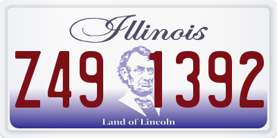 IL license plate Z491392
