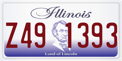 IL license plate Z491393