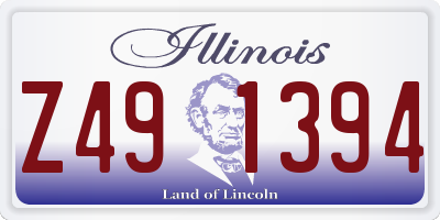 IL license plate Z491394