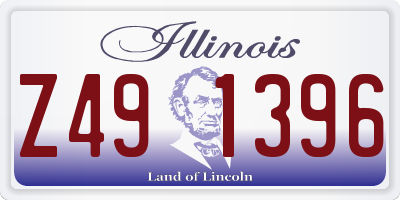 IL license plate Z491396