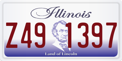 IL license plate Z491397