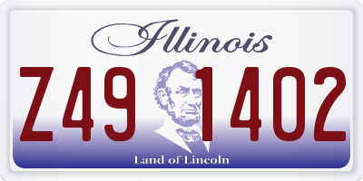 IL license plate Z491402