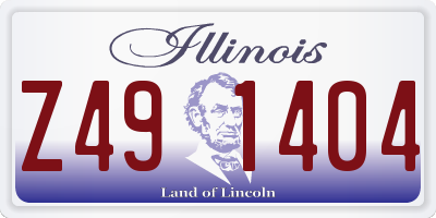 IL license plate Z491404