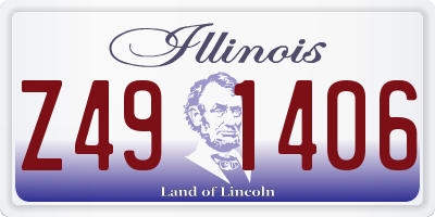 IL license plate Z491406
