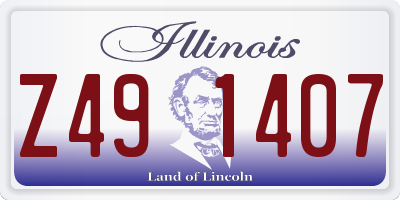 IL license plate Z491407