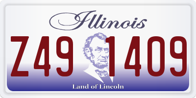 IL license plate Z491409