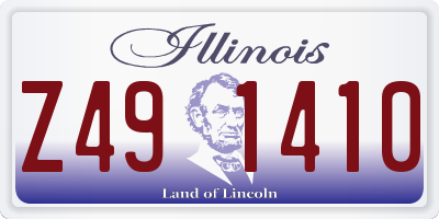 IL license plate Z491410