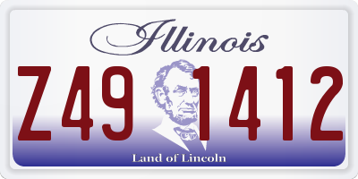 IL license plate Z491412