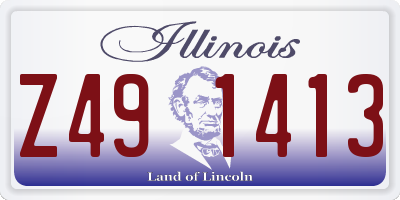 IL license plate Z491413