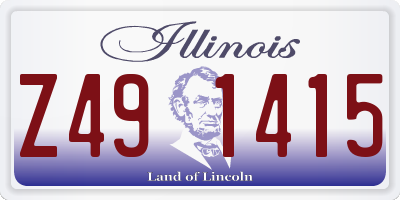 IL license plate Z491415