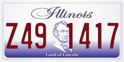 IL license plate Z491417