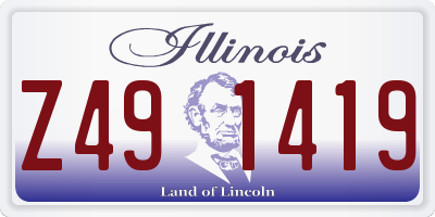 IL license plate Z491419