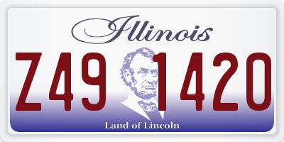 IL license plate Z491420