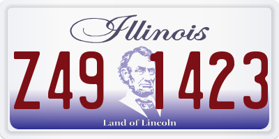IL license plate Z491423
