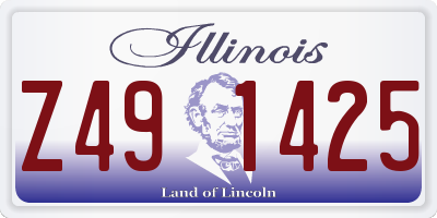 IL license plate Z491425