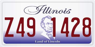 IL license plate Z491428