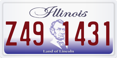 IL license plate Z491431