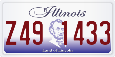 IL license plate Z491433