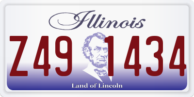 IL license plate Z491434