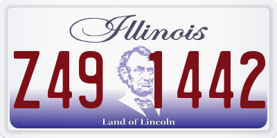 IL license plate Z491442