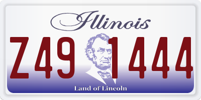 IL license plate Z491444