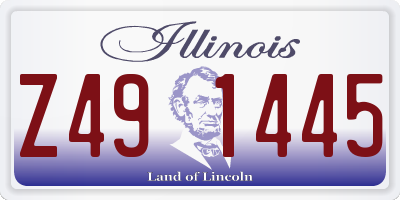 IL license plate Z491445